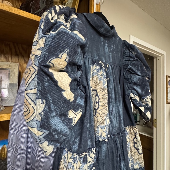 Beautiful Anthropology Denim Patchwork Dress - Picture 3 of 4